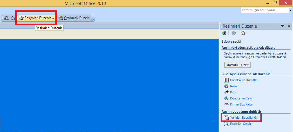 office boyutlandır
