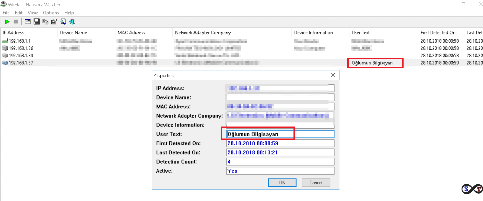 wifi cihaz tanımlama
