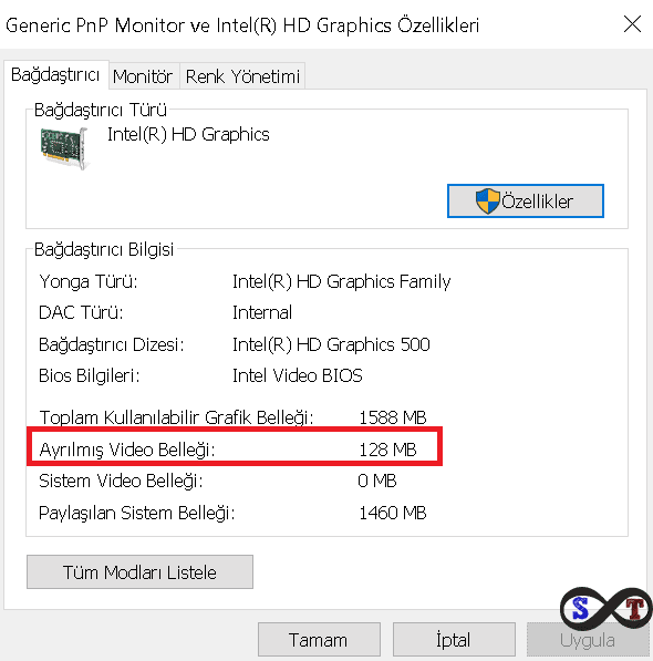 ayrılmış video belleği