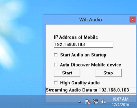 wifi audio ayar