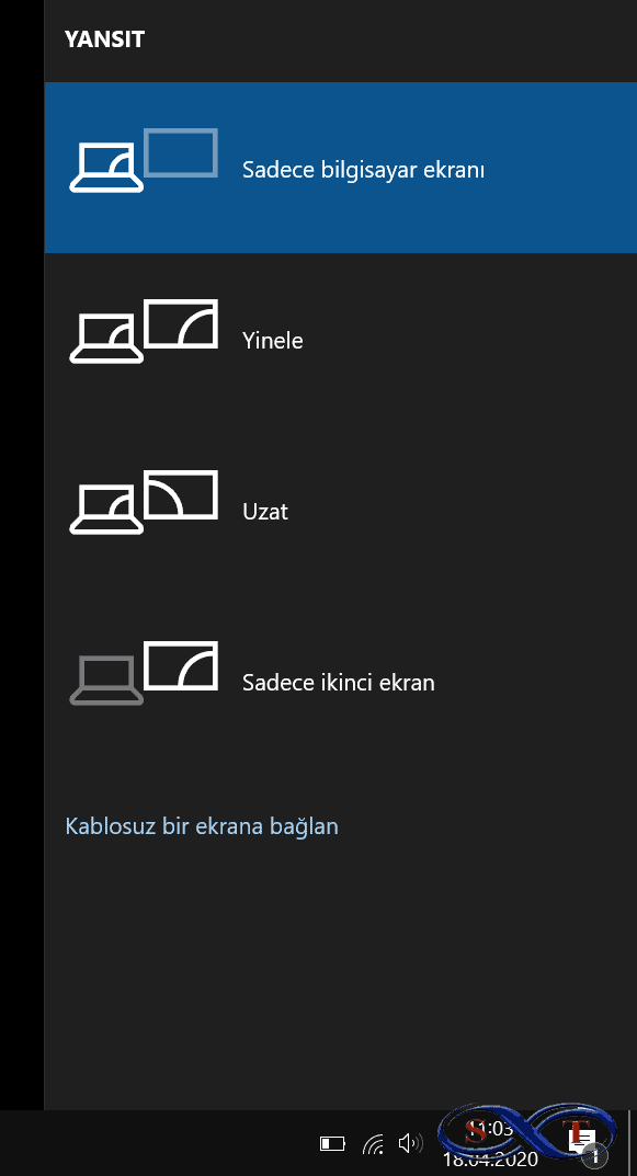 yansıtma ekran bölme