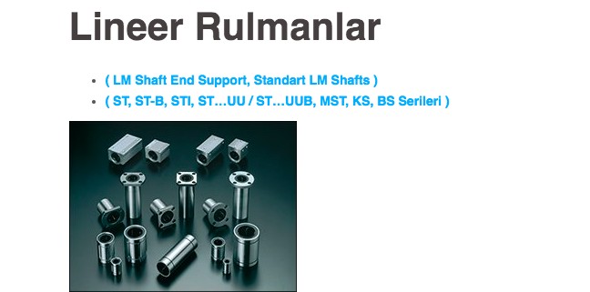 liner kullanım alanları