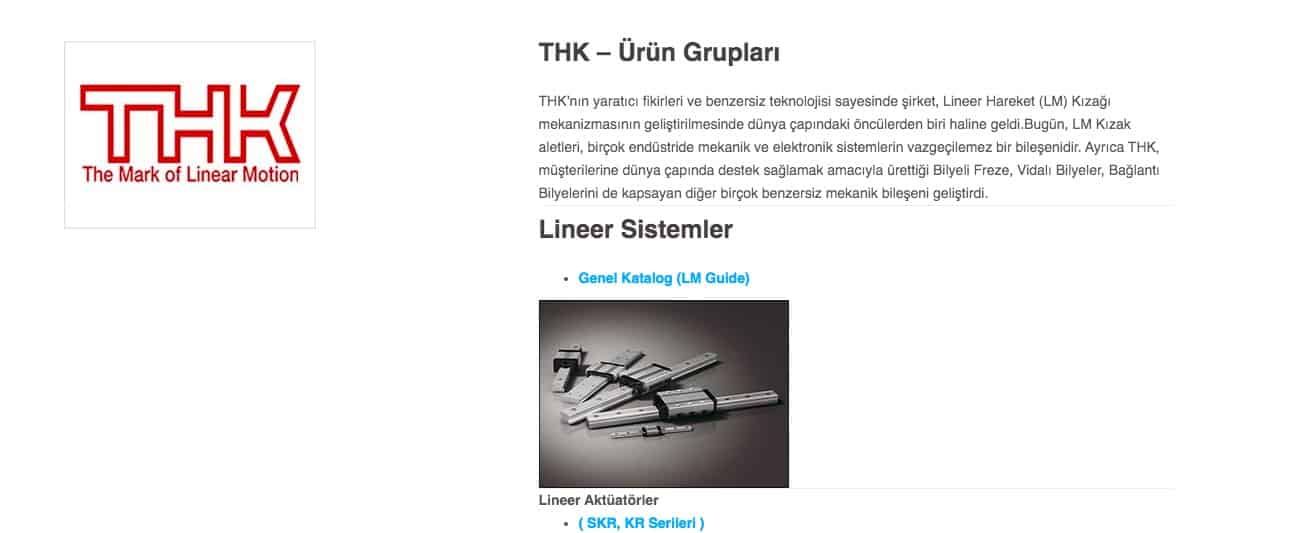 liner rulman gruplar