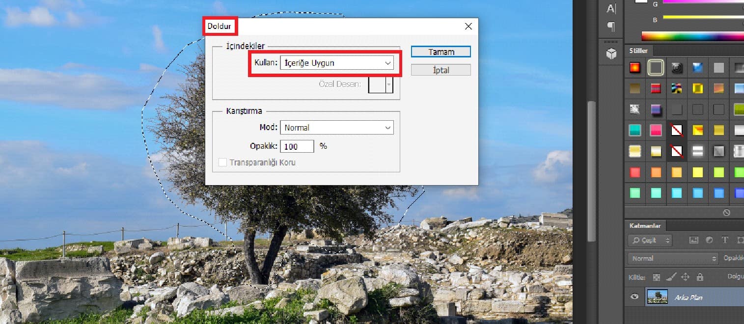içeriğe uygun durum