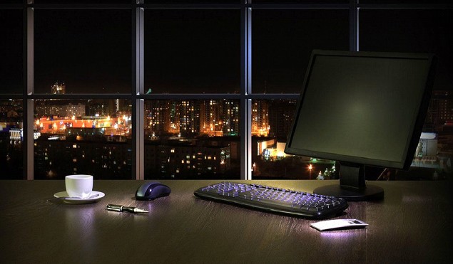 bilgisayar gece açık
