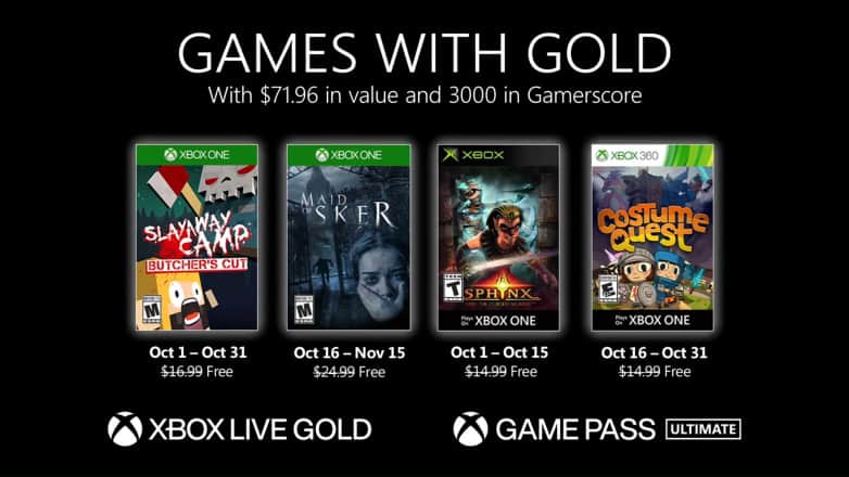 xbox live gold ekim 2020 ücretsiz oyunları